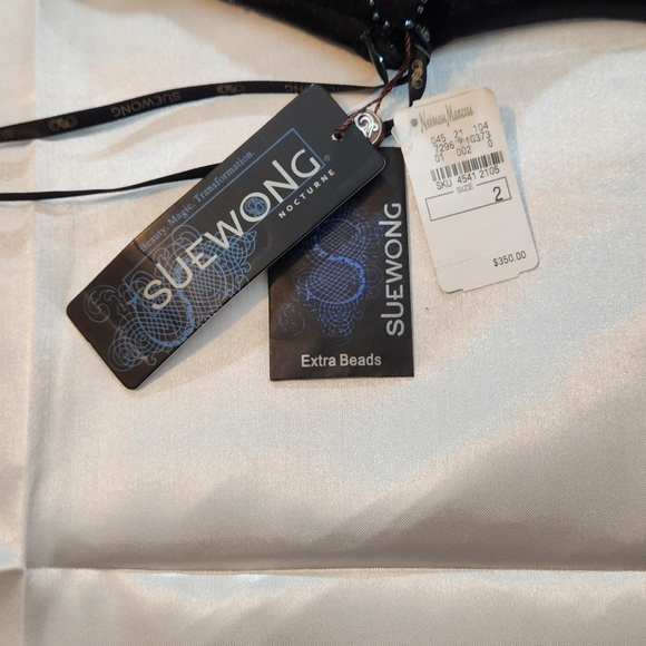 Sue Wong nocturne black beaded and sequins dress size 2 - Picture 5 of 11